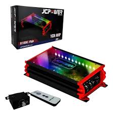 AMPLI JC POWR CON RGB 4 CANALES 100 WATS RMS A 4 OHMS - Jc Power